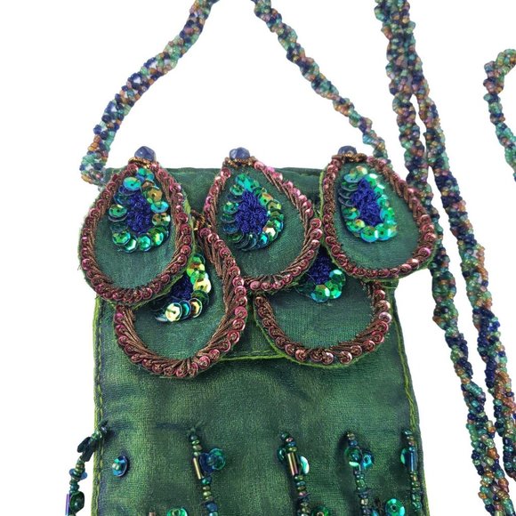 Wayne M Kleski Peacock Flapper Purse Vintage Style - Picture 3 of 8